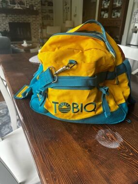 TOBIQ Yellow, Teal and Orange 4 Section Duffle Bag
